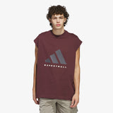Basketball Logo Tank - Burgundy