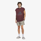 Basketball Logo Tank - Burgundy