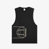 Hybrid Full Court Oversized Tank - Washed Black