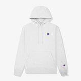 Reverse Weave Small C Hoodie - Silver Grey