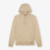 Reverse Weave Small C Hoodie - Beige