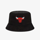 Chicago Bulls Washed Bucket Hat - Black