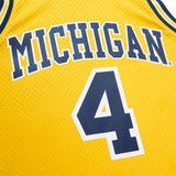 Chris Webber Michigan Wolverines 91-92 HWC Swingman Jersey - Yellow