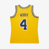 Chris Webber Michigan Wolverines 91-92 HWC Swingman Jersey - Yellow