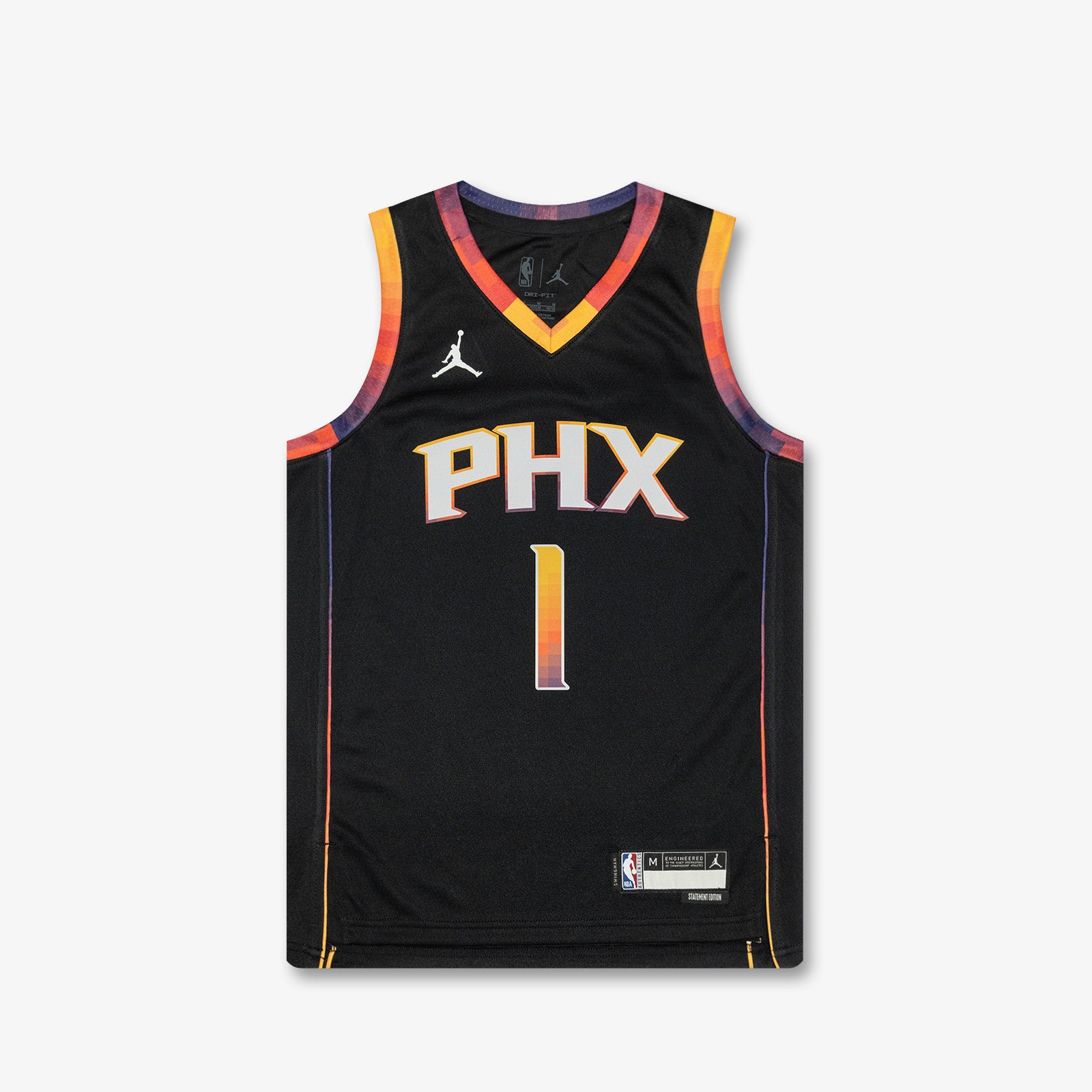 Devin Booker Phoenix Suns Statement Edition Youth Swingman Jersey - Bl â Throwback