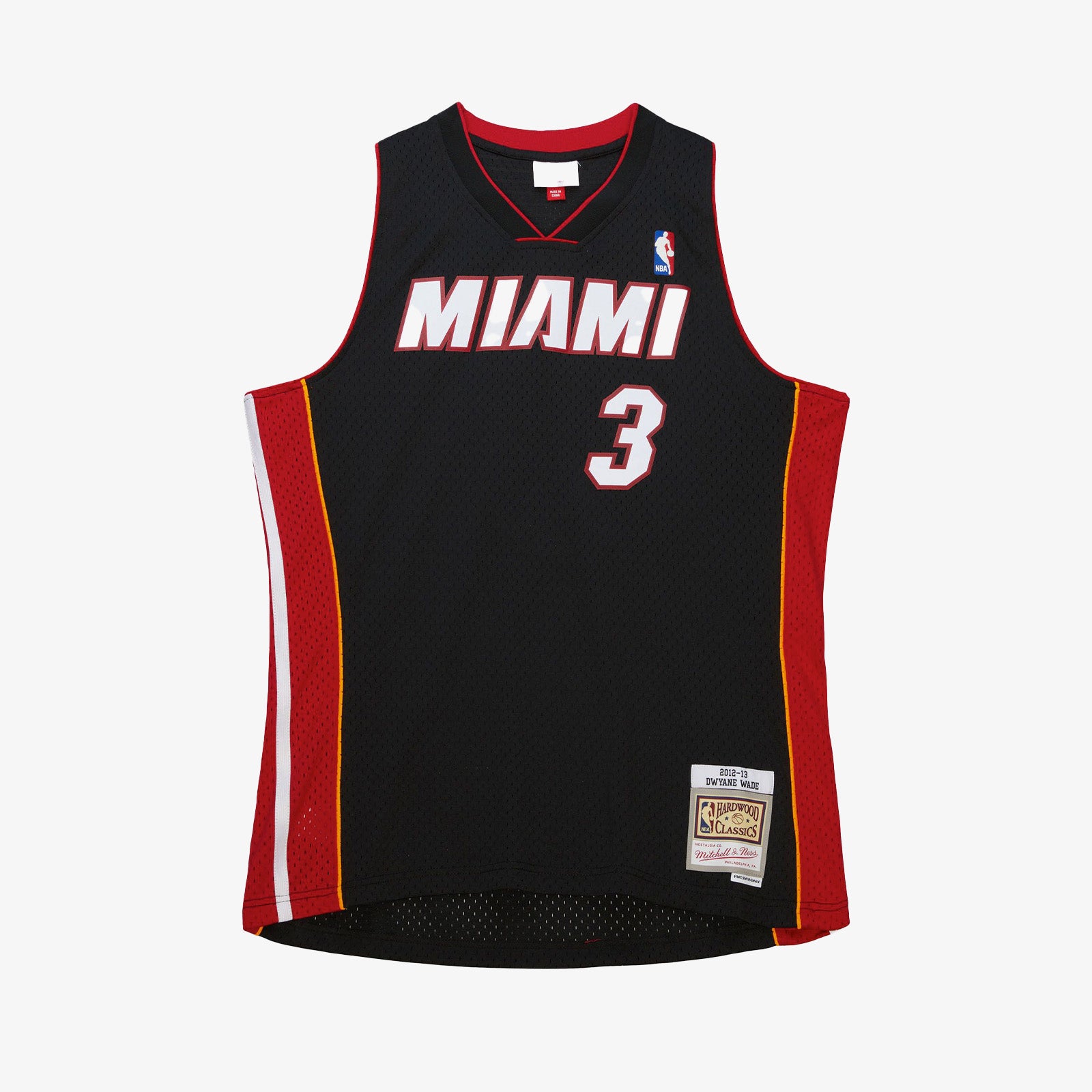 Dwyane Wade Miami Heat 12-13 HWC Road Swingman Jersey Black