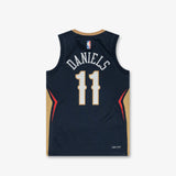 Autographed Dyson Daniels New Orleans Pelicans Youth Icon Edition Swingman Jersey - Navy