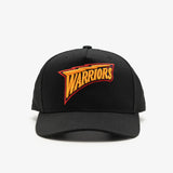 Golden State Warriors Wordmark MVP Adjustable Snapback - Black