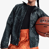 Kobe Lightweight Woven Youth Jacket - Black/Reflective Silver