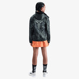 Kobe Lightweight Woven Youth Jacket - Black/Reflective Silver