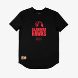 Illawarra Hawks 25/26 Courtside Lifestyle Short Sleeve T-Shirt - Black