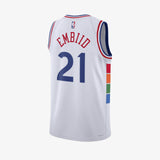 Joel Embid Philadelphia 76ers 2024/25 City Edition Swingman Jersey - White