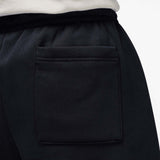 Brooklyn Fleece Oversized Open-Hem Pants - Black/Sail