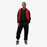 Brooklyn Fleece Women's Crew Sweatshirt - Black/White