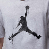 Brooklyn Jumpman Logo T-Shirt - Birch Heather/Black
