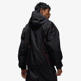 Brooklyn Printed Draft Jacket - Black/Gym Red