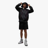 Brooklyn Printed Draft Jacket - Black/Gym Red
