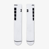 Everyday 23 Crew Socks (1 Pairs) - White/Black