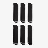 Everyday Cushioned Crew Socks (6 Pairs) - Black/White