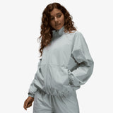 Sport Dri-FIT Tunnel Women's Jacket - Light Silver/White