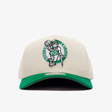 Boston Celtics Pro Pinch Snapback - White Cream/Green