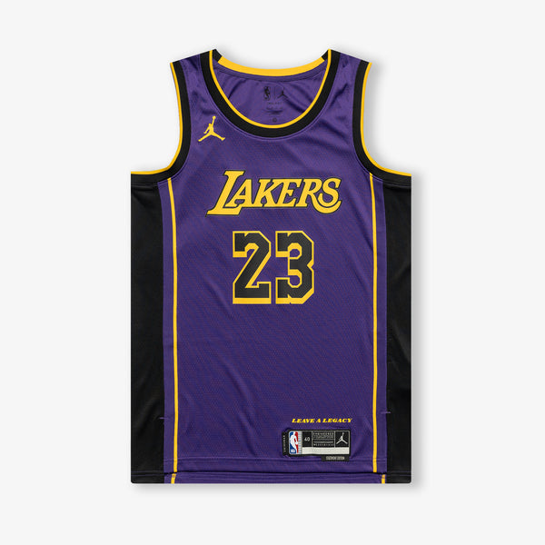 Mens 2023-24 LeBron James Los Angeles Lakers Purple Swingman