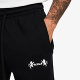 LeBron Open Hem Fleece Pants - Black