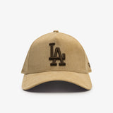 Los Angeles 9Forty Camel Cord A-Frame Snapback - Beige