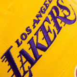Los Angeles Lakers Vintage Wordmark Origin  Corduroy Deadstock Snapback - Yellow