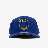 Golden State Warriors Team Colour Pro Pinch Snapback - Blue