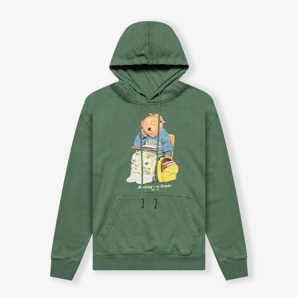 Making the Grade Bear Pullover Hoodie Fern Throwback