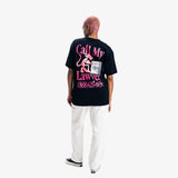 Pink Panther Call My Lawyer T-Shirt - Black