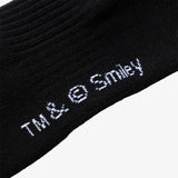 Smiley Sunrise Crew Socks - Black