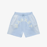 Starry Arc Fleece Shorts - Ice Blue