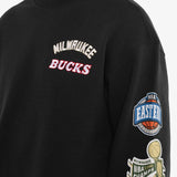 Milwaukee Bucks Conference Crew Sweatshirt - Black