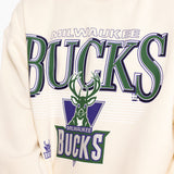 Milwaukee Bucks Underscore Crew Sweatshirt - Unbleached