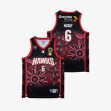 Will Hickey Illawarra Hawks 2025 NBL Indigenous Jersey - Black