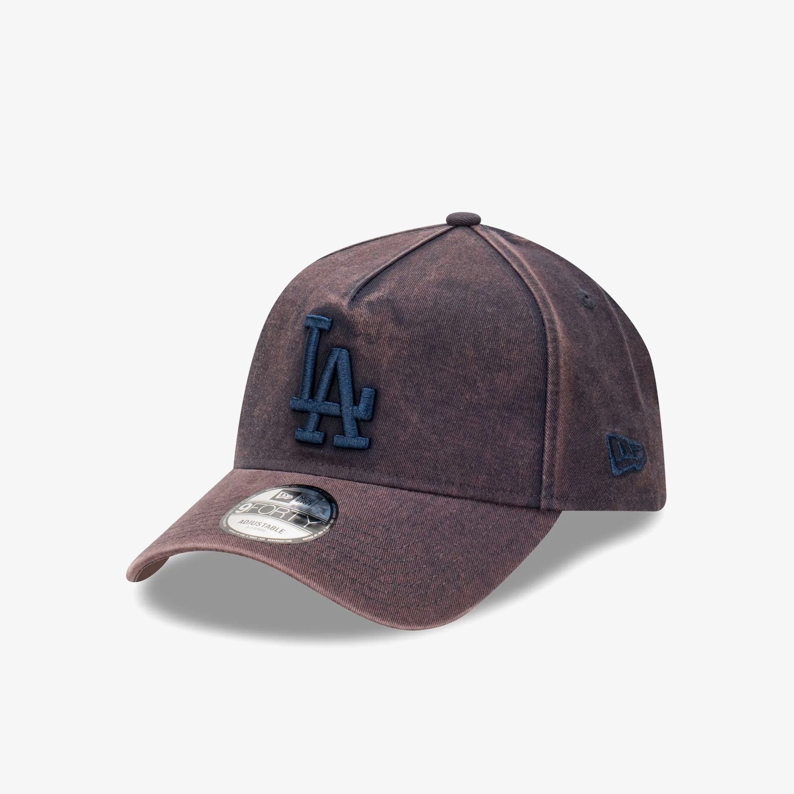 Los Angeles 9Forty Tonal Snow Wash A Frame Snapback Navy Throwback