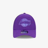 Los Angeles Lakers 9Forty Mono Logo Snapback - Purple