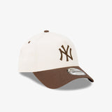 New York Winecork 9Forty Adjustable A-Frame Snapback - Chalk/Brown