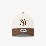 New York Winecork 9Forty Adjustable A-Frame Snapback - Chalk/Brown