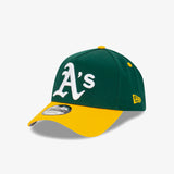 Oakland 9Forty A-Frame Oversize Logo Adjustable Snapback - Green