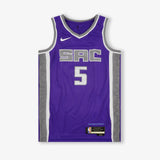 De'Aaron Fox Sacramento Kings Icon Edition Swingman Jersey - Purple
