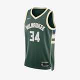 Giannis Antetokounmpo Milwaukee Bucks Icon Edition Swingman Jersey - Green