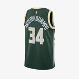 Giannis Antetokounmpo Milwaukee Bucks Icon Edition Swingman Jersey - Green