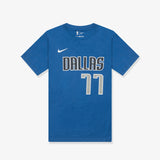Luka Doncic Dallas Mavericks Icon Name & Number NBA Youth T-Shirt - Game Royal