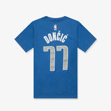 Luka Doncic Dallas Mavericks Icon Name & Number NBA Youth T-Shirt - Game Royal
