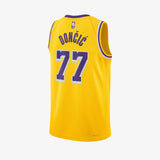 Luka Doncic Los Angeles Lakers Icon Edition Swingman Jersey - Yellow