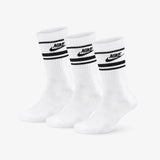 Sportswear Dri-FIT Everyday Essential Crew Socks (3 Pairs) - White/Black