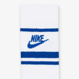 Sportswear Dri-FIT Everyday Essential Crew Socks (3 Pairs) - White/Game Royal